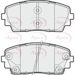 Apec Red Brake Pads (PAD1877) Fits: Kia
