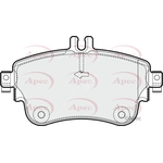 Apec Red Brake Pads With Bolts (PAD1882) Fits: Mercedes-Benz