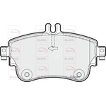 Apec Black Brake Pads With Bolts (PAD1882B) Fits: Mercedes-Benz