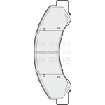 Apec Red Brake Pads (PAD1889) Fits: Isuzu