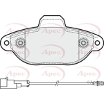 Apec Red Brake Pads With Accessories (PAD1897) Fits: Ford