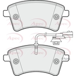 Apec Red Brake Pads With Bolts (PAD1900)