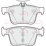 Apec Red Brake Pads With Spring (PAD1903)