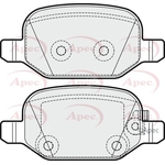 Apec Brake Pads (PAD1923) Fits: Fiat