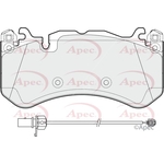 Apec Brake Pads With Damping (PAD1926) Fits: Audi