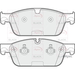 Apec Black Brake Pads Front (PAD1928B)