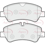 Apec Brake Pads (PAD1931) Fits: Ford