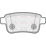 Apec Brake Pads (PAD1932) Fits: Mercedes-Benz