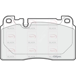 Apec Black Brake Pads Front (PAD1936B)