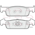 Apec Brake Pads With Retaining Spring (PAD1945)