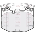 Apec Black Brake Pads Front (PAD2147B)
