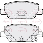 Apec Red Brake Pads With Bolts (PAD2173) Fits: Fiat