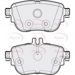 Apec Red Brake Pads With Bolts (PAD2174) Fits: Mercedes-Benz