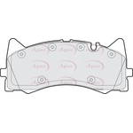Apec Red Brake Pads (PAD2176) Fits: Mercedes-Benz