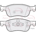 Apec Red Brake Pads (PAD2207) Fits: Ford