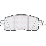 Apec Red Brake Pads With Retaining Spring (PAD2219) Fits: Nissan