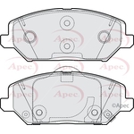 Apec Red Brake Pads (PAD2236) Fits: Hyundai