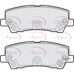 Apec Brake Pads (PAD2282) Fits: Ford