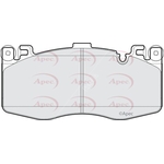 Apec Brake Pads With Damping (PAD2290) Fits: BMW
