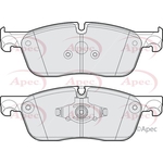 Apec Brake Pads With Retaining Spring (PAD2295) Fits: Land Rover