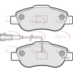 Apec Red Brake Pads (PAD2302) Fits: Fiat