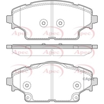 Apec Red Brake Pads (PAD2315) Fits: Citroën