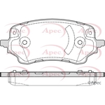 Apec Red Brake Pads (PAD2328) Fits: Ford