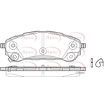 Apec Red Brake Pads (PAD2342)