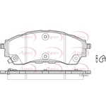 Apec Red Brake Pads (PAD2343)