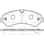 Apec Red Brake Pads (PAD2380) Fits: Mercedes-Benz