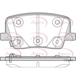 Apec Red Brake Pads (PAD2382) Fits: Ssangyong