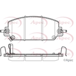 Apec Red Brake Pads (PAD2383)
