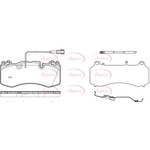 Apec Red Brake Pads (PAD2384)