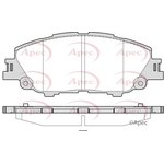 Apec Red Brake Pads (PAD2385)