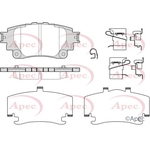 Apec Red Brake Pads (PAD2464)