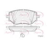 Apec Red Brake Pads With Accessories (PAD2487)
