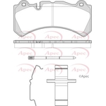 Apec Red Brake Pads (PAD2521) Fits: Volvo