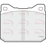 Apec Red Brake Pads (PAD347) Fits: VW