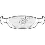 Apec Red Brake Pads With Retaining Spring (PAD404) Fits: BMW