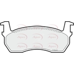 Apec Red Brake Pads (PAD425) Fits: Nissan