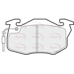 Apec Red Brake Pads (PAD471) Fits: Peugeot