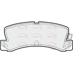 Apec Red Brake Pads (PAD580) Fits: Toyota