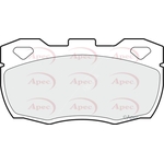 Apec Red Brake Pads (PAD591) Fits: Land Rover