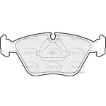 Apec Brake Pads With Retaining Spring (PAD596) Fits: BMW