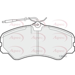 Apec Brake Pads With Spring & Bolts (PAD636)