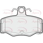 Apec Brake Pads With Spring (PAD693) Fits: Nissan