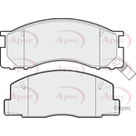 Apec Red Brake Pads (PAD744) Fits: Toyota
