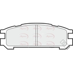 Apec Red Brake Pads (PAD748) Fits: Subaru