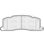 Apec Red Brake Pads (PAD754) Fits: Toyota