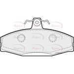 Apec Brake Pads With Spring & Bolts (PAD924) Fits: Skoda